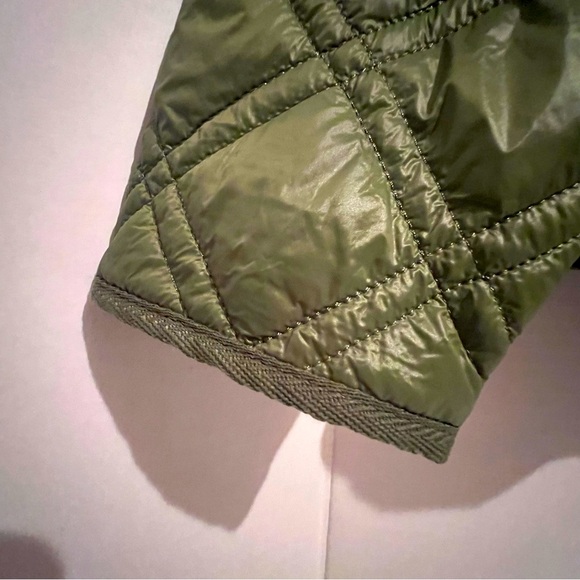 Women’s Quilted Long Sleeve Jacket, Time and Tru, Green, Size XL (16-18) - Picture 7 of 8